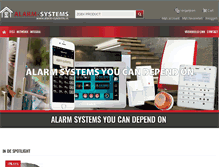 Tablet Screenshot of alarm-systems.nl